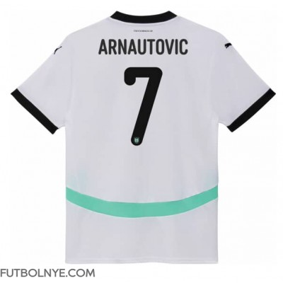 Camiseta Austria Marko Arnautovic #7 Visitante Equipación para mujer Eurocopa 2024 manga corta Camiseta Austria Marko Arnautovic #7 Visitante Equipación para mujer Eurocopa 2024 manga corta